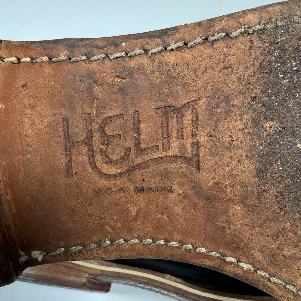 HELM Men’s Black Leather Zip Ankle Boots 11M USA Made Minimalist Core - Picture 5 of 9